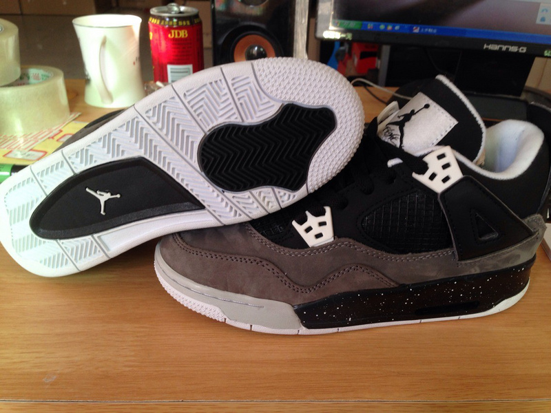 Air Jordan 4 Women Shoes Gray/Black Online